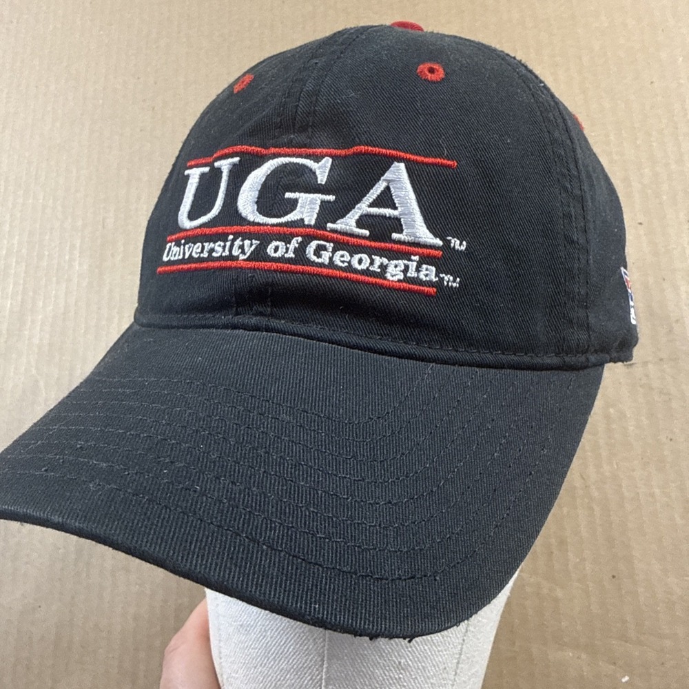 UGA University Of Georgia Hat Cap Black, The Game, Fitted One Size Fits Most
